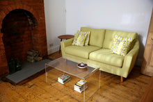 clear acrylic coffee table