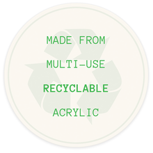 thumbnail showing the product is made from recyclable acrylic
