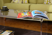 clear acrylic coffee table