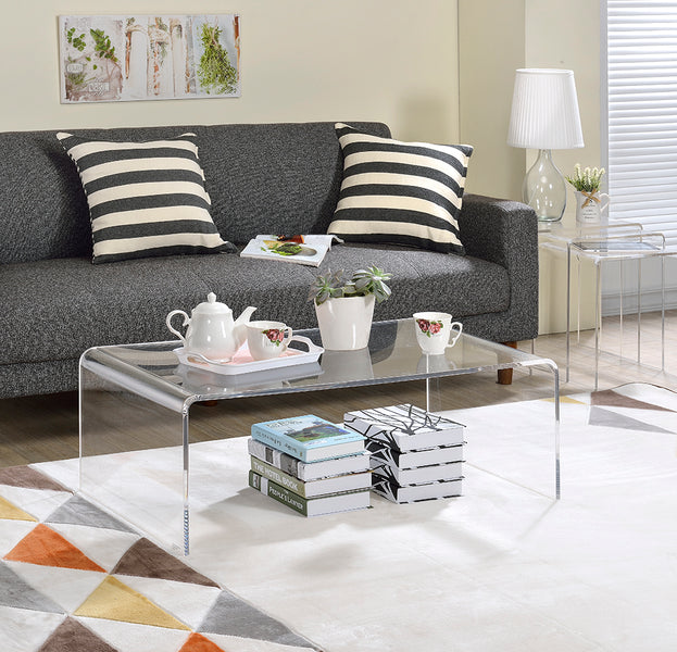 Why The Strategist's Stephanie Buschardt Is Loving The Clear Acrylic Coffee Table