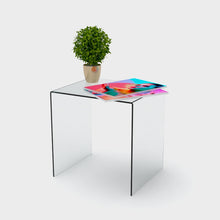acrylic side table clear